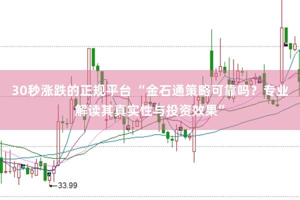 30秒涨跌的正规平台 “金石通策略可靠吗？专业解读其真实性与投资效果”